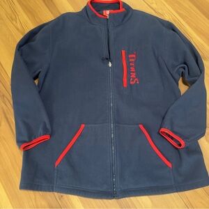 NFL Titans Navy and Red Men's Fleece Jacket